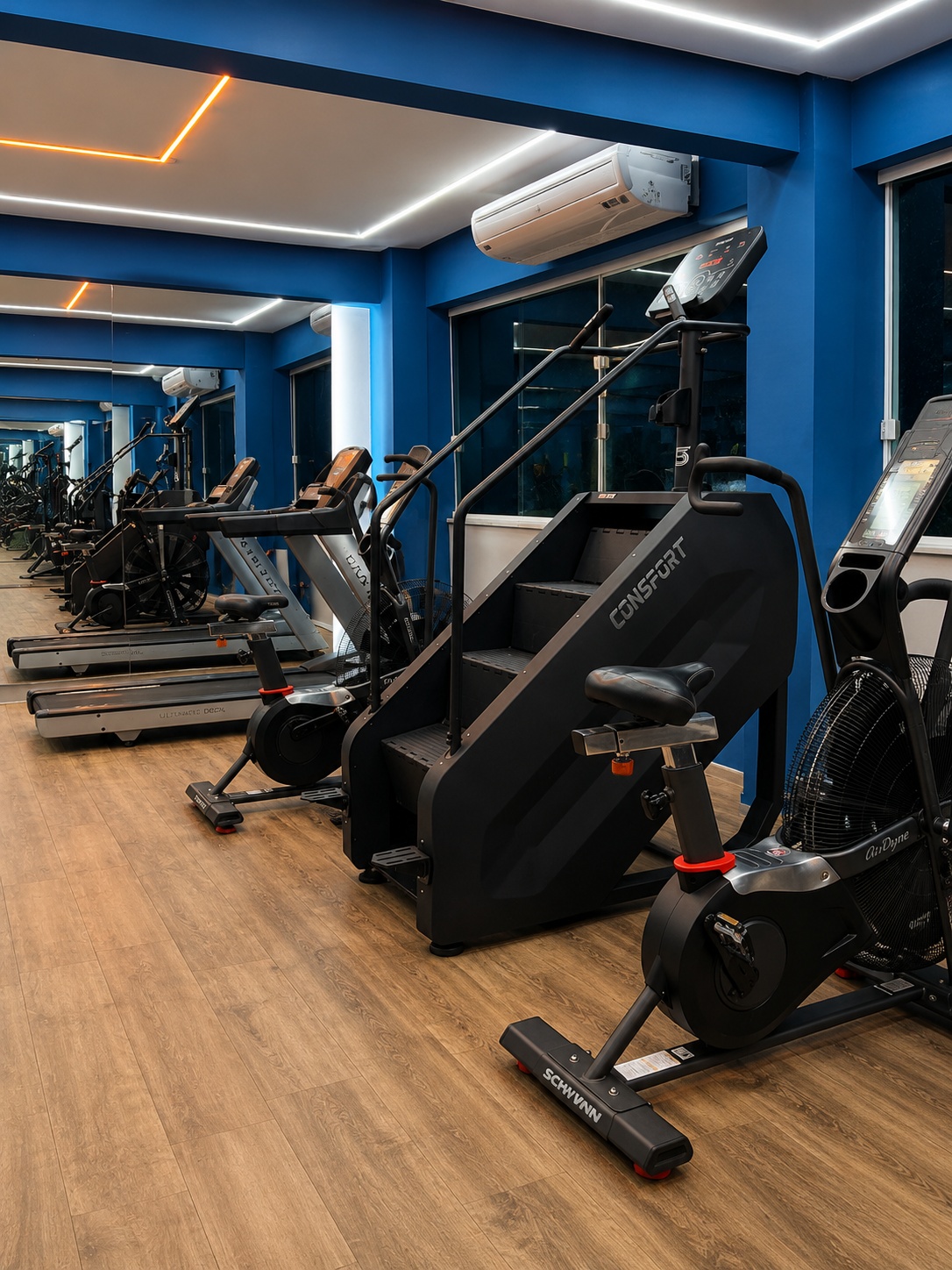 Equipamentos novos na academia de musculação Espaço Viva em Rio Pomba MG